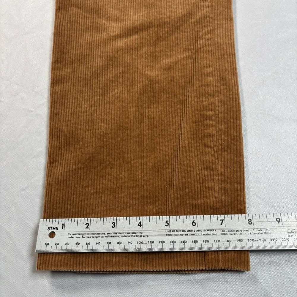 Polo Ralph Lauren Corduroy Pants Mens 34x32 Brown Stretch Straight Fit Trousers